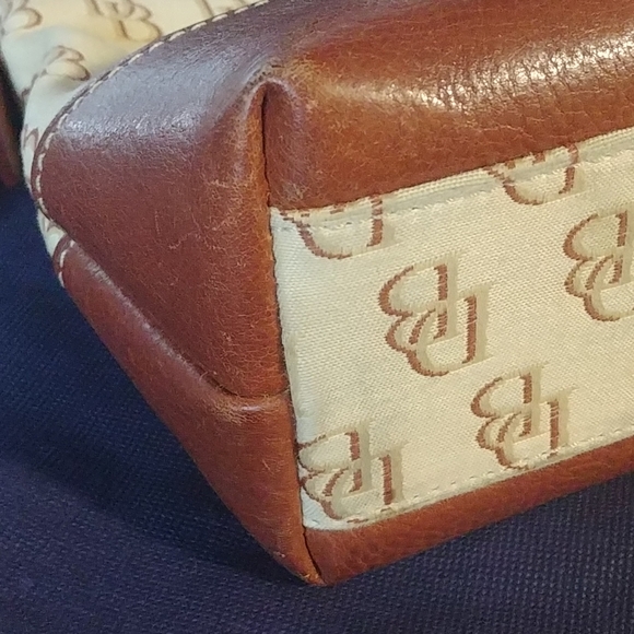 Dooney & Bourke leather and canvas handbag - Picture 5 of 13